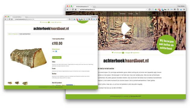 afbeelding van Webshop voor Achterhoekhaardhout