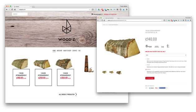 afbeelding van Nieuwe webshop voor Wood-z