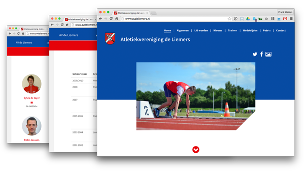 afbeelding van Website voor Atletiekvereniging de Liemers